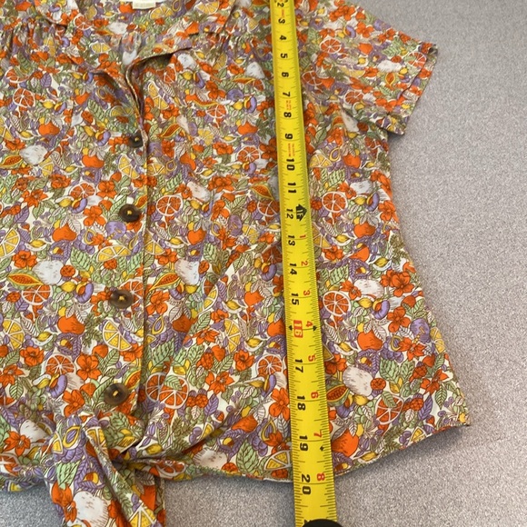 Maeve by Anthropologie - floral citrus blouse. Size 4 - Picture 8 of 8